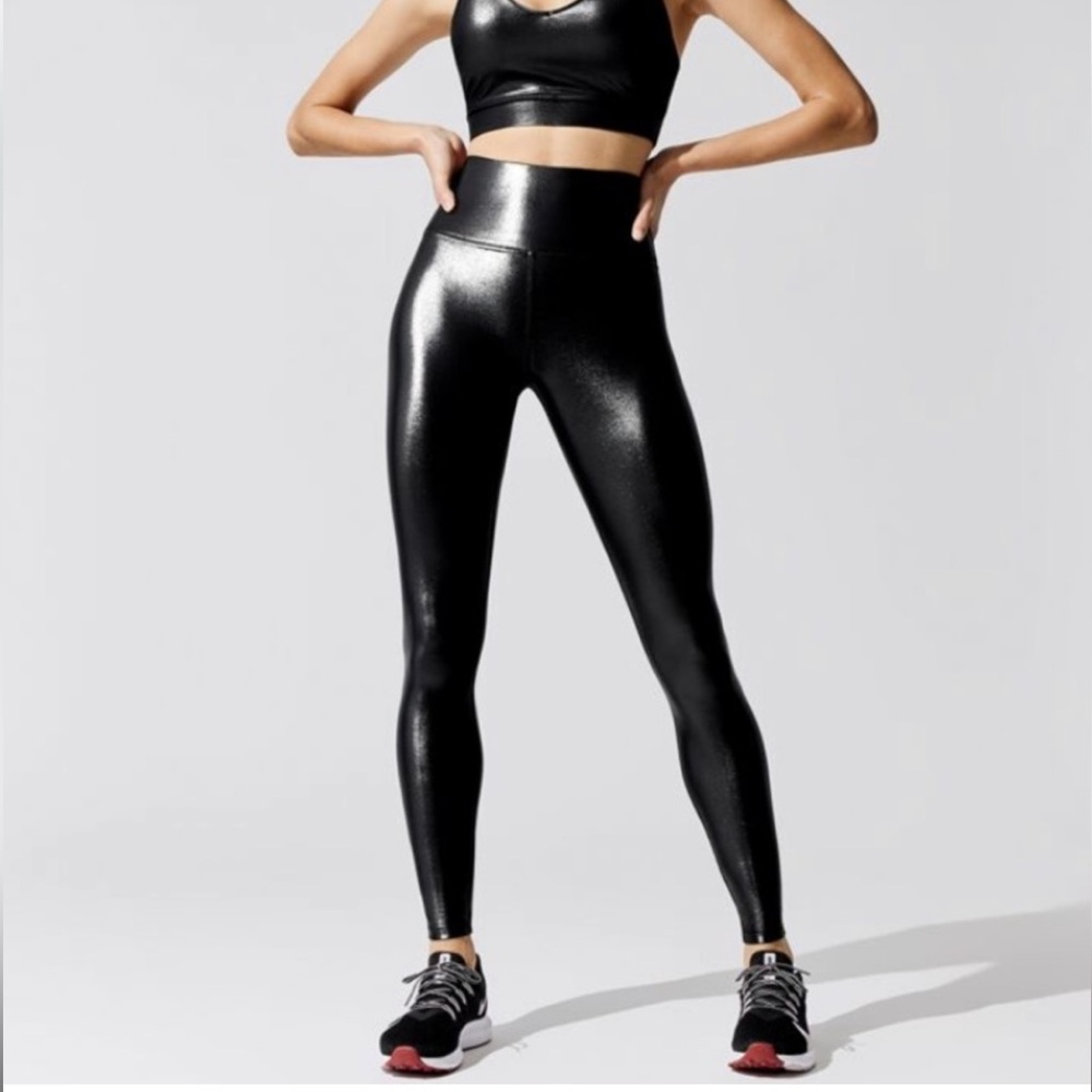 Carbon38 Black Shiny Leggings